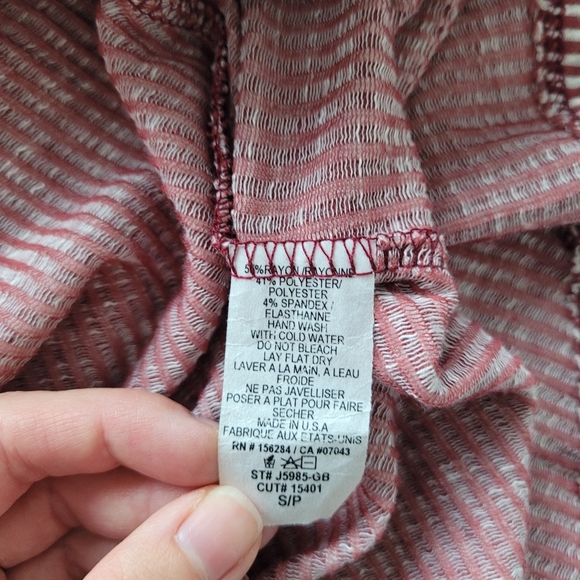 Ribbed midi wrap dress, size small - Picture 8 of 9